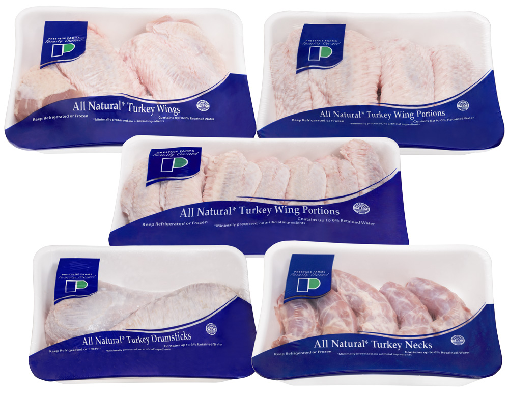 Prestage Tray Packs of Turkey